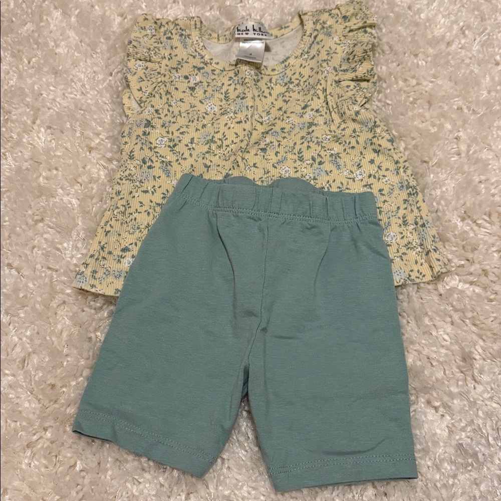 Nicole Miller Yellow and Green Kids Matching Set